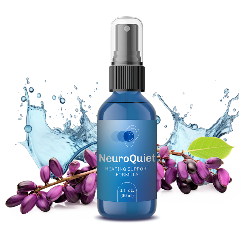 NeuroQuiet hearing support formula bottle